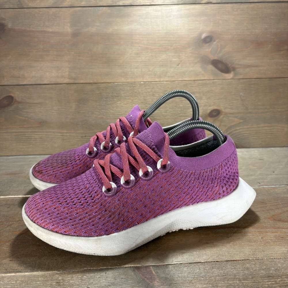 Allbirds Tree Dasher 2 Womens size 6 shoes Purple Knit Lace Up sneakers